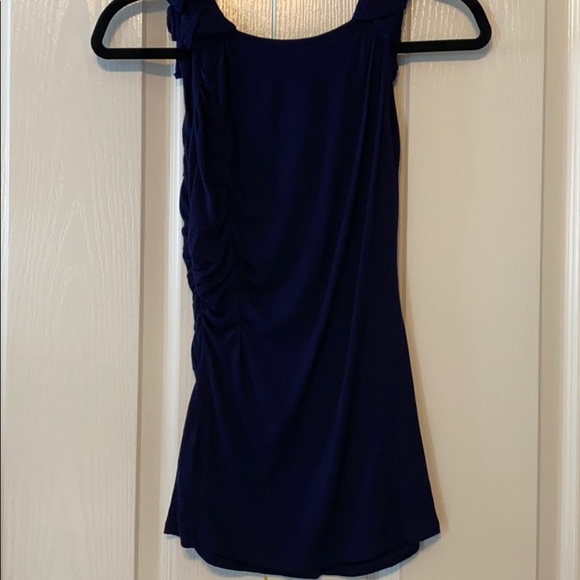 Woman’s navy blue top Baraschi size S sleeveless - Picture 3 of 9
